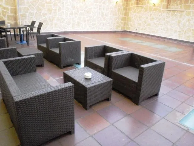Patio in Hotel Ribera de Langa