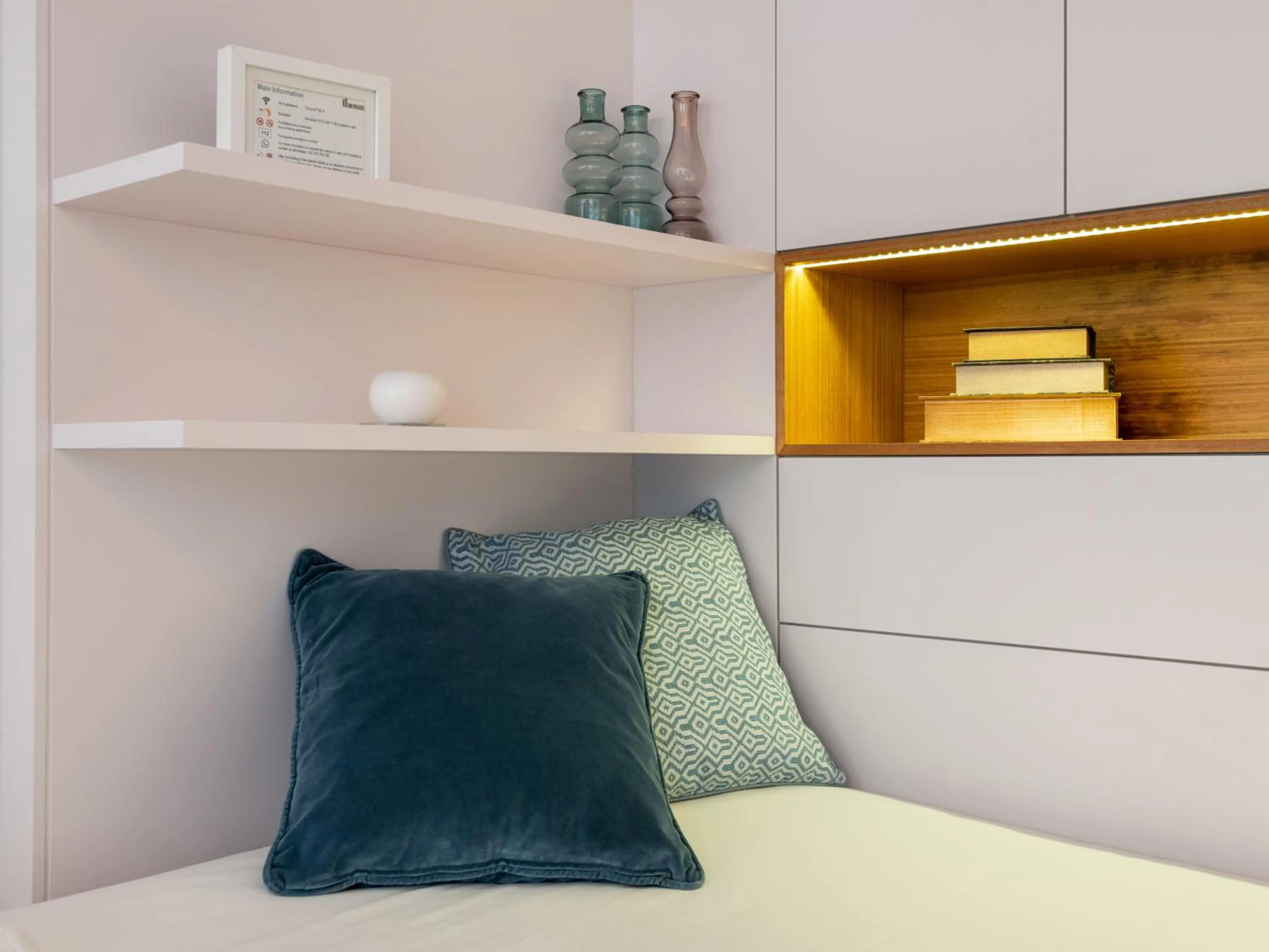 Decorative detail, Bed in Domum