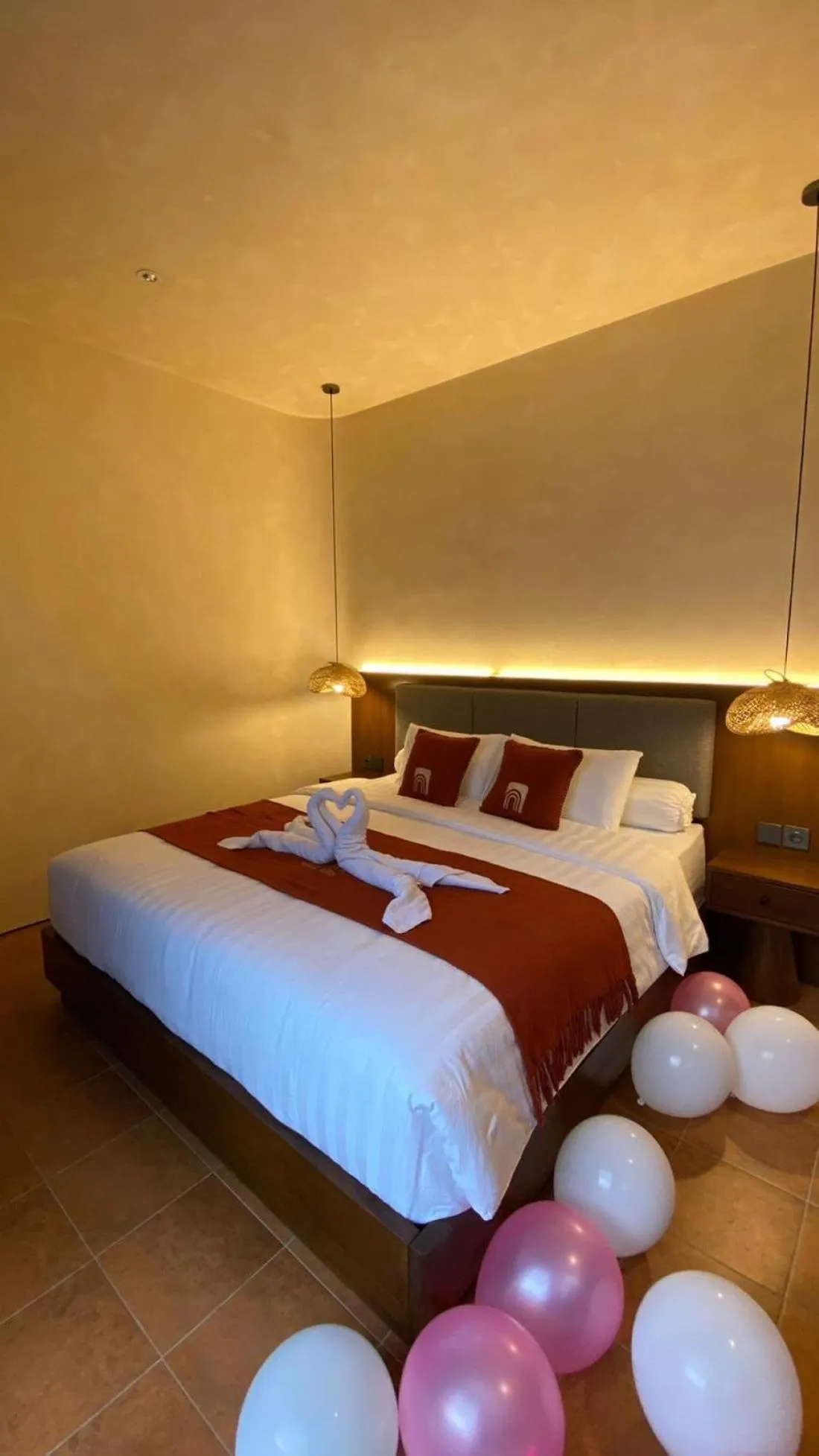 Bed in Allure Villa Yogyakarta