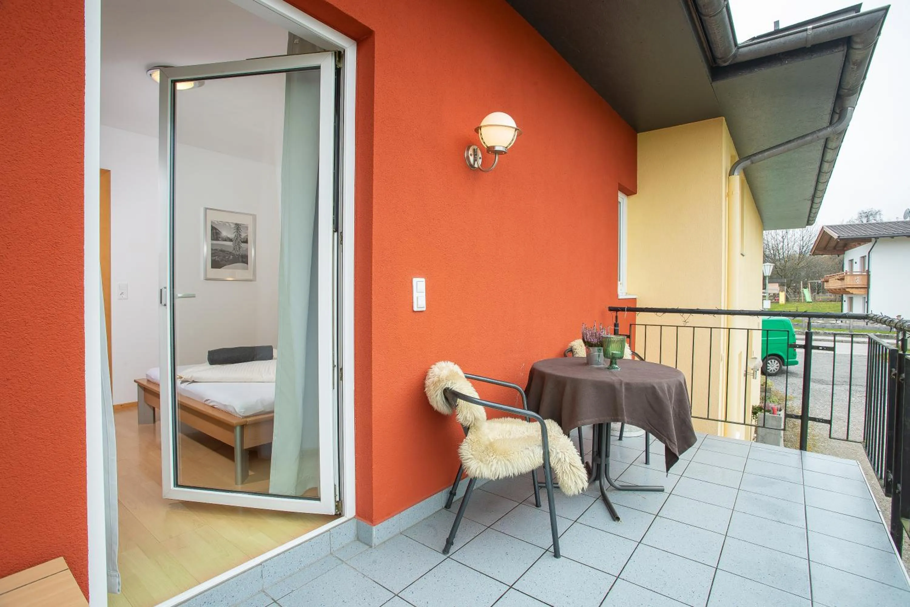 Balcony/Terrace, Bed in Zillertal Appartements