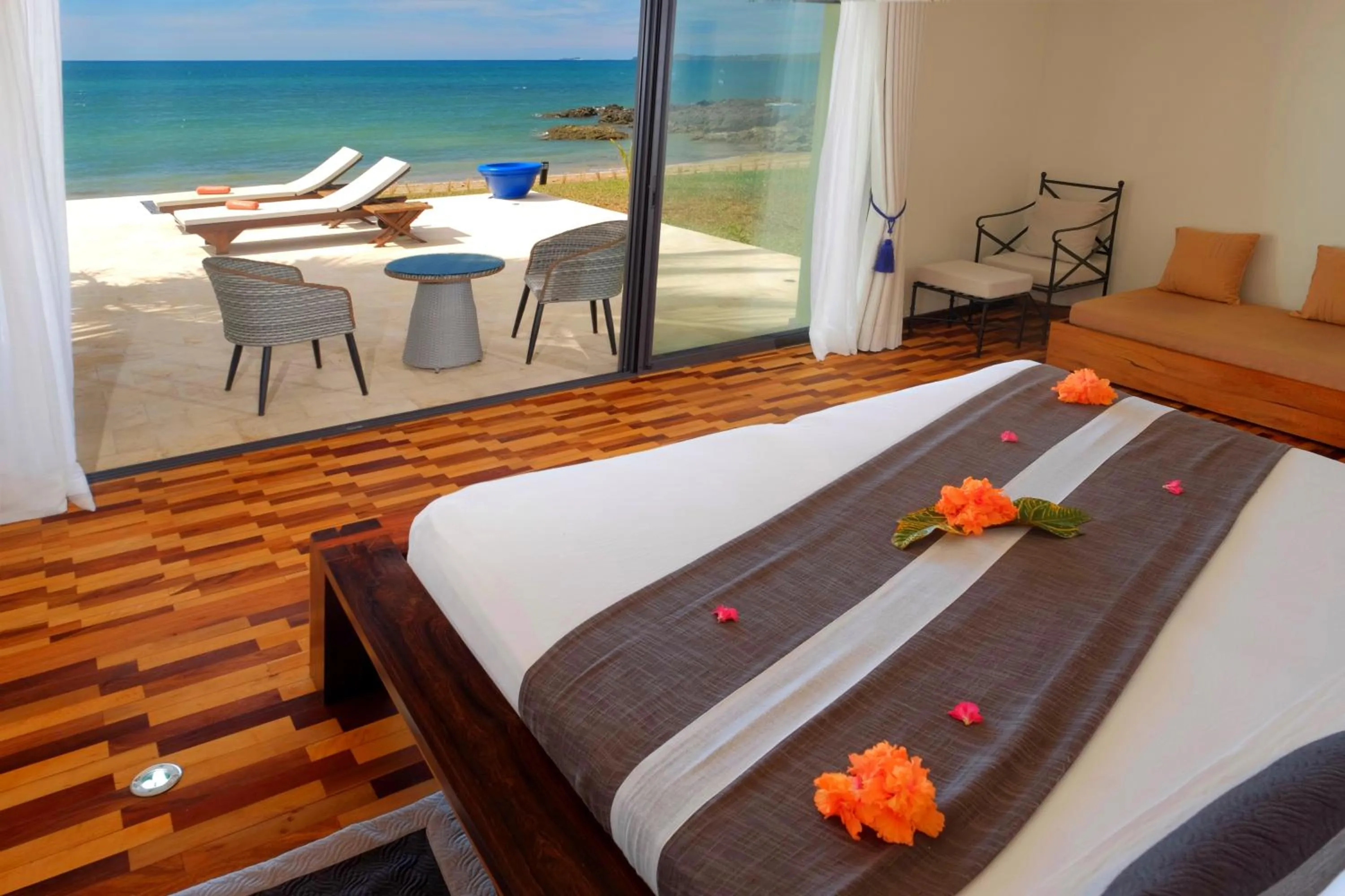 Patio, Bed in Home The Residence