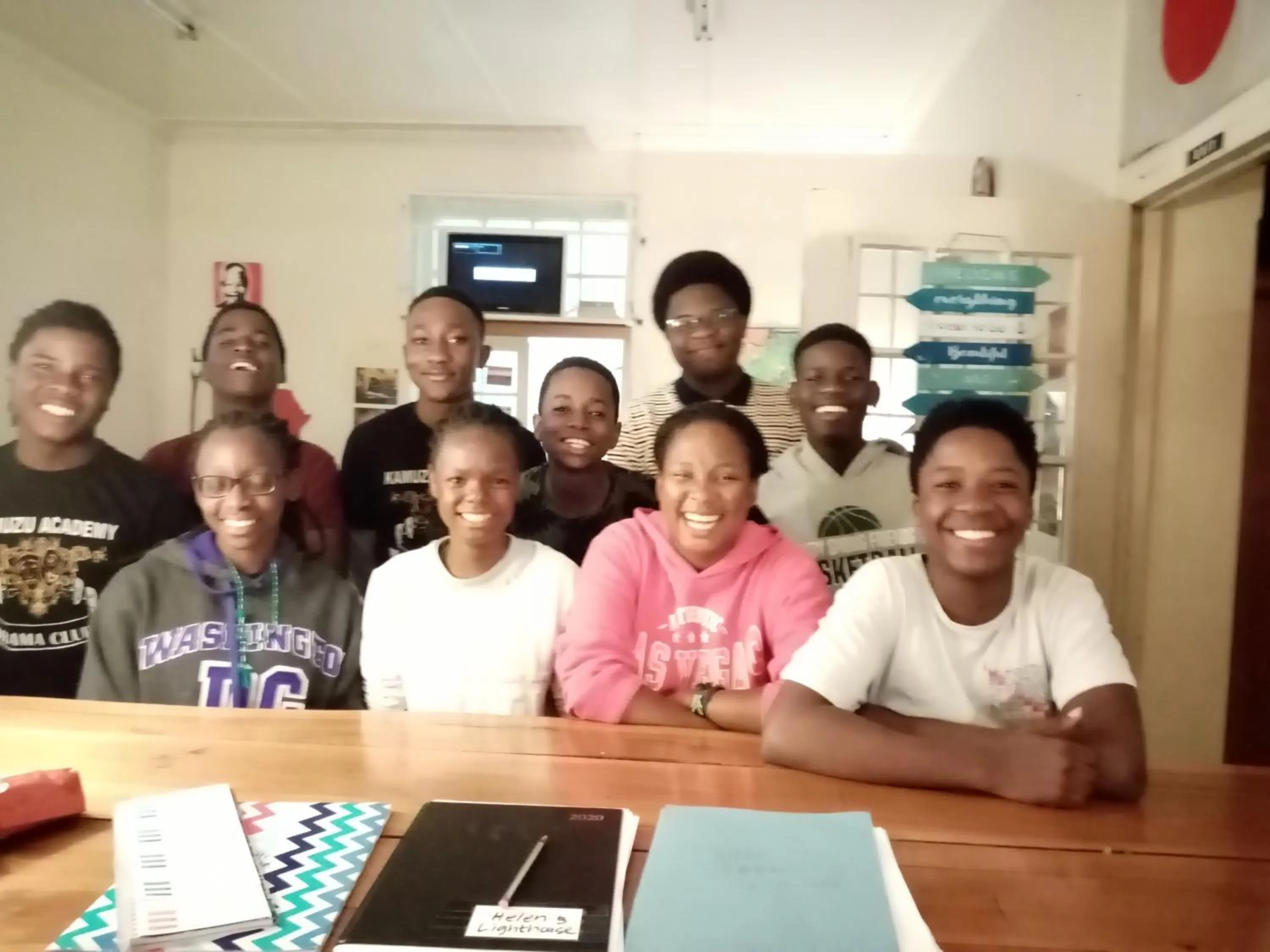 group of guests in Lighthouse Farm Backpackers Lodge