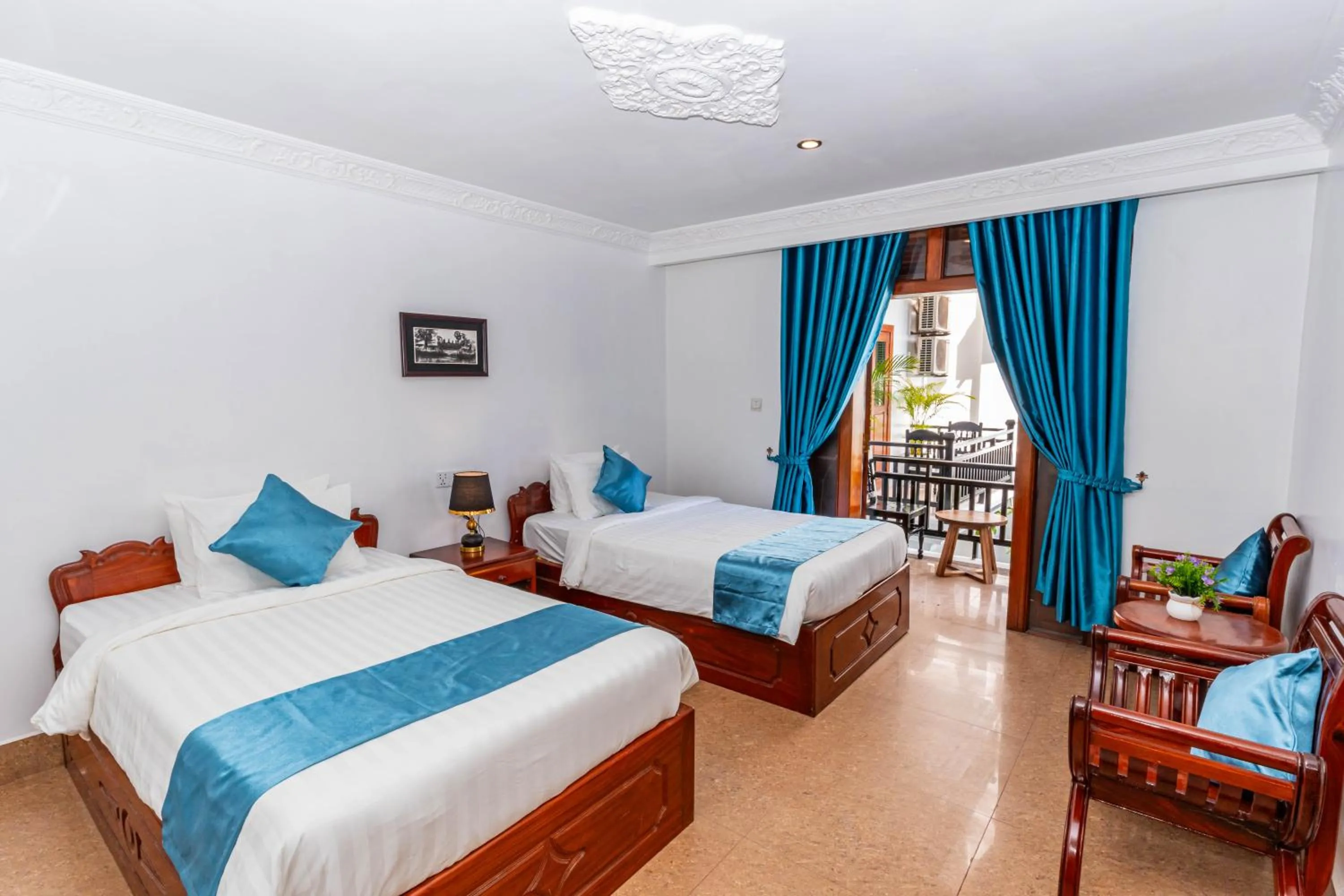 Balcony/Terrace, Bed in Rithy Rin Angkor Hotel