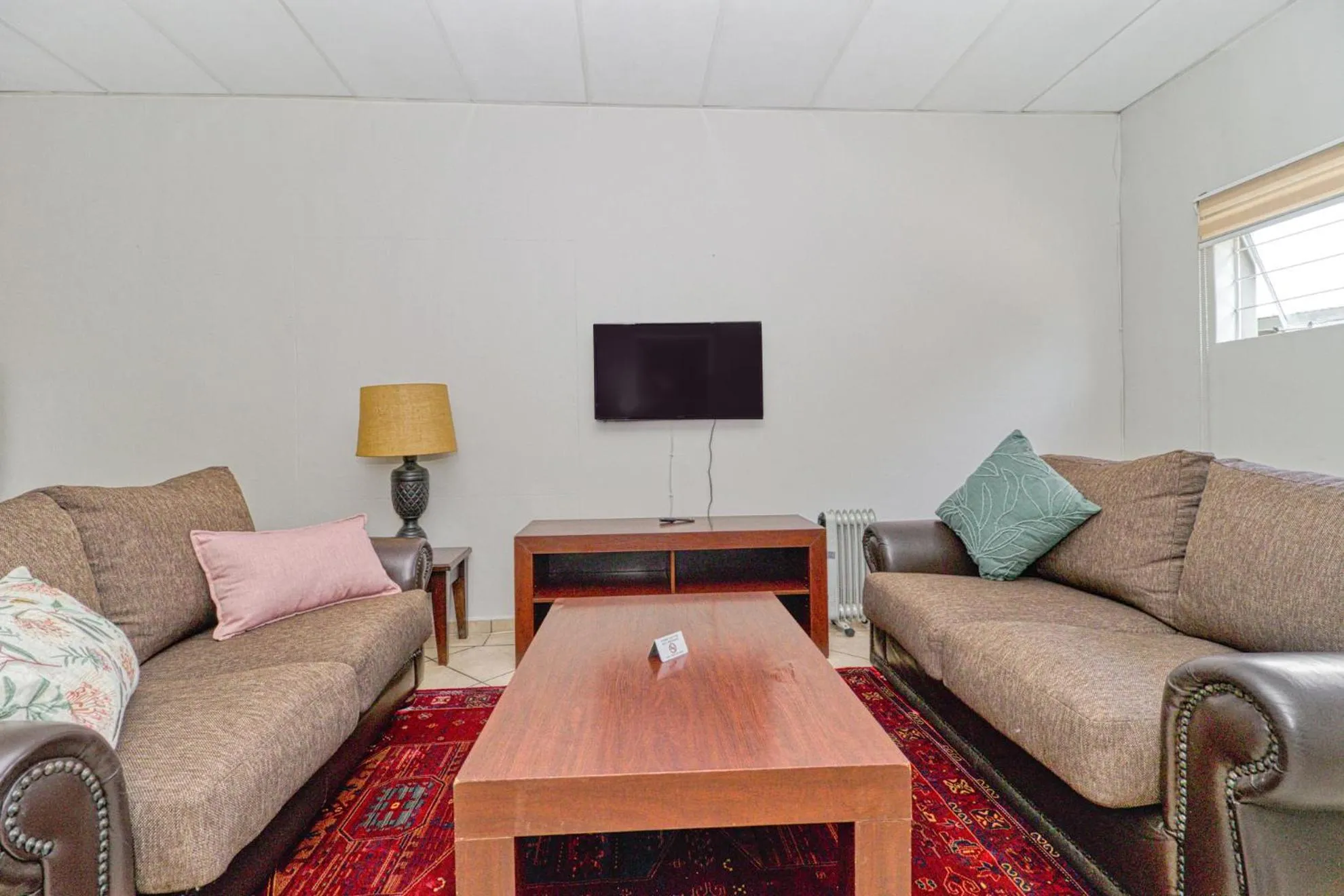 Seating area in BM Gardens