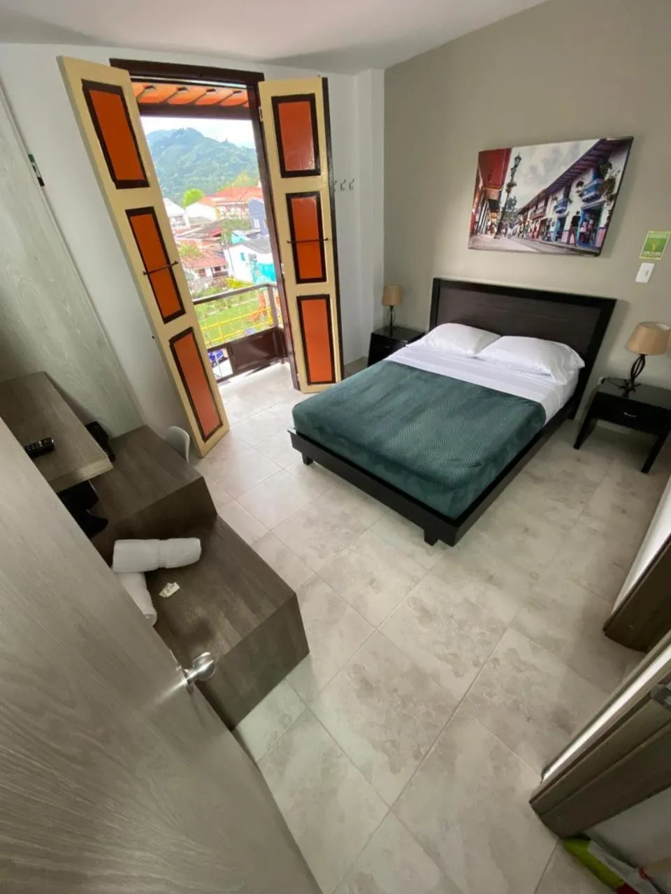 Bird's eye view, Bed in Casa Borbon