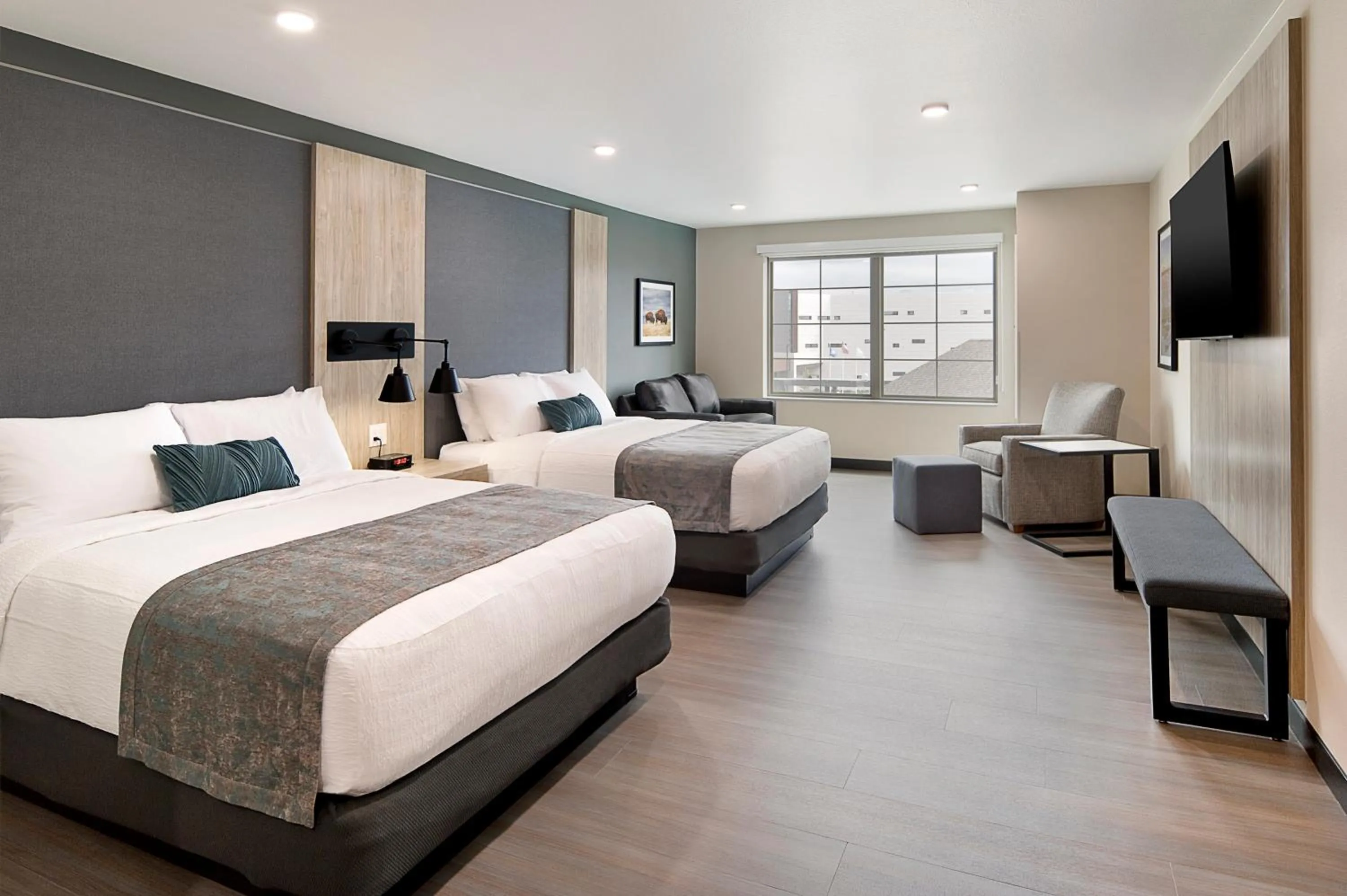 Bed in ClubHouse Hotel & Suites Rapid City