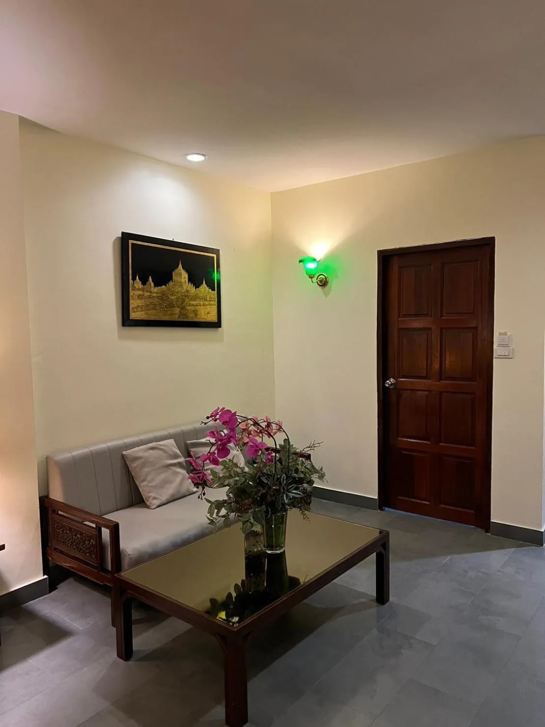 Seating area in Blue Chang House