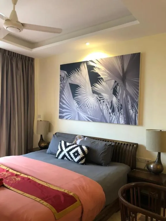 Bed in Blue Chang House