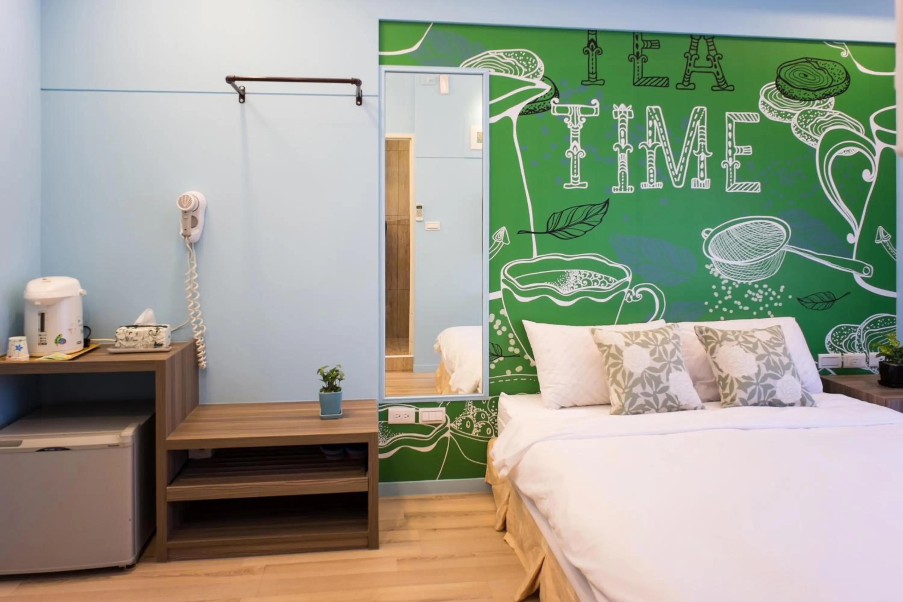 Shower, Bed in Bei Pin B&B