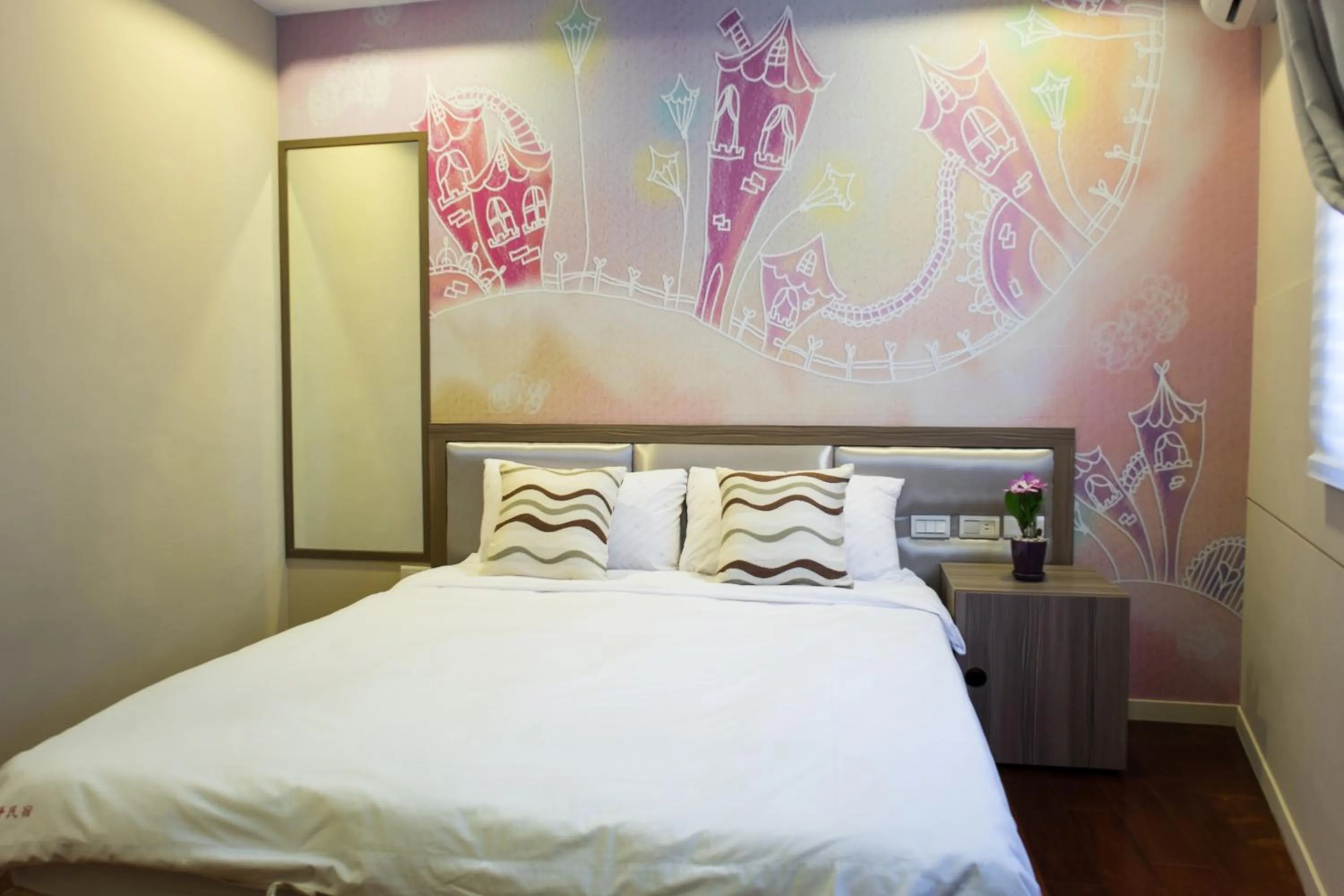 Shower, Bed in Bei Pin B&B