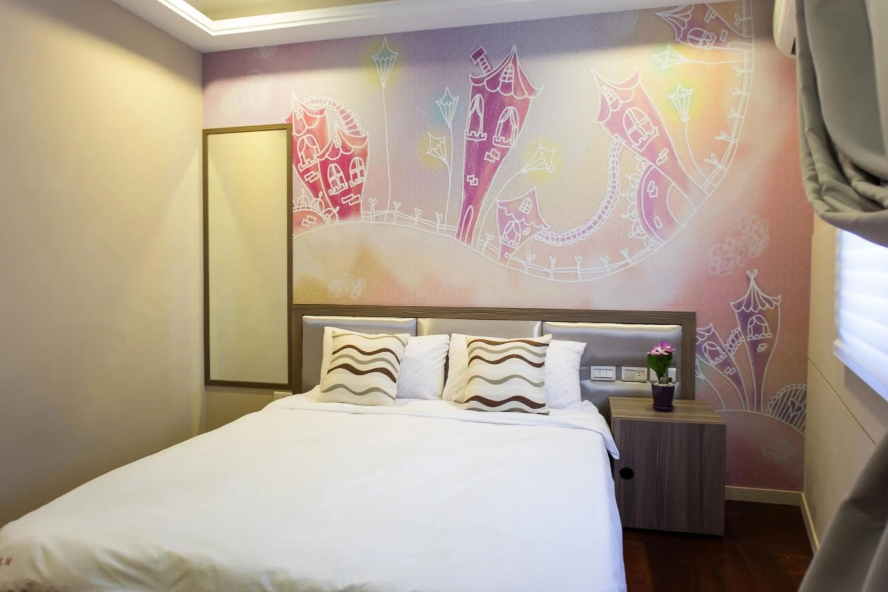 Shower, Bed in Bei Pin B&B