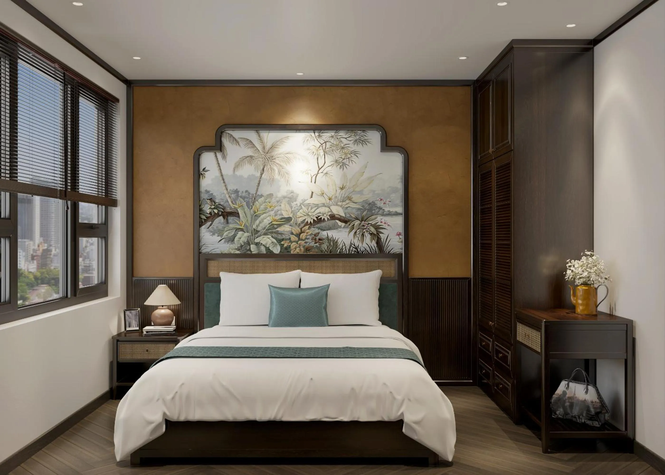 Bed in AURORA Hotel Plaza