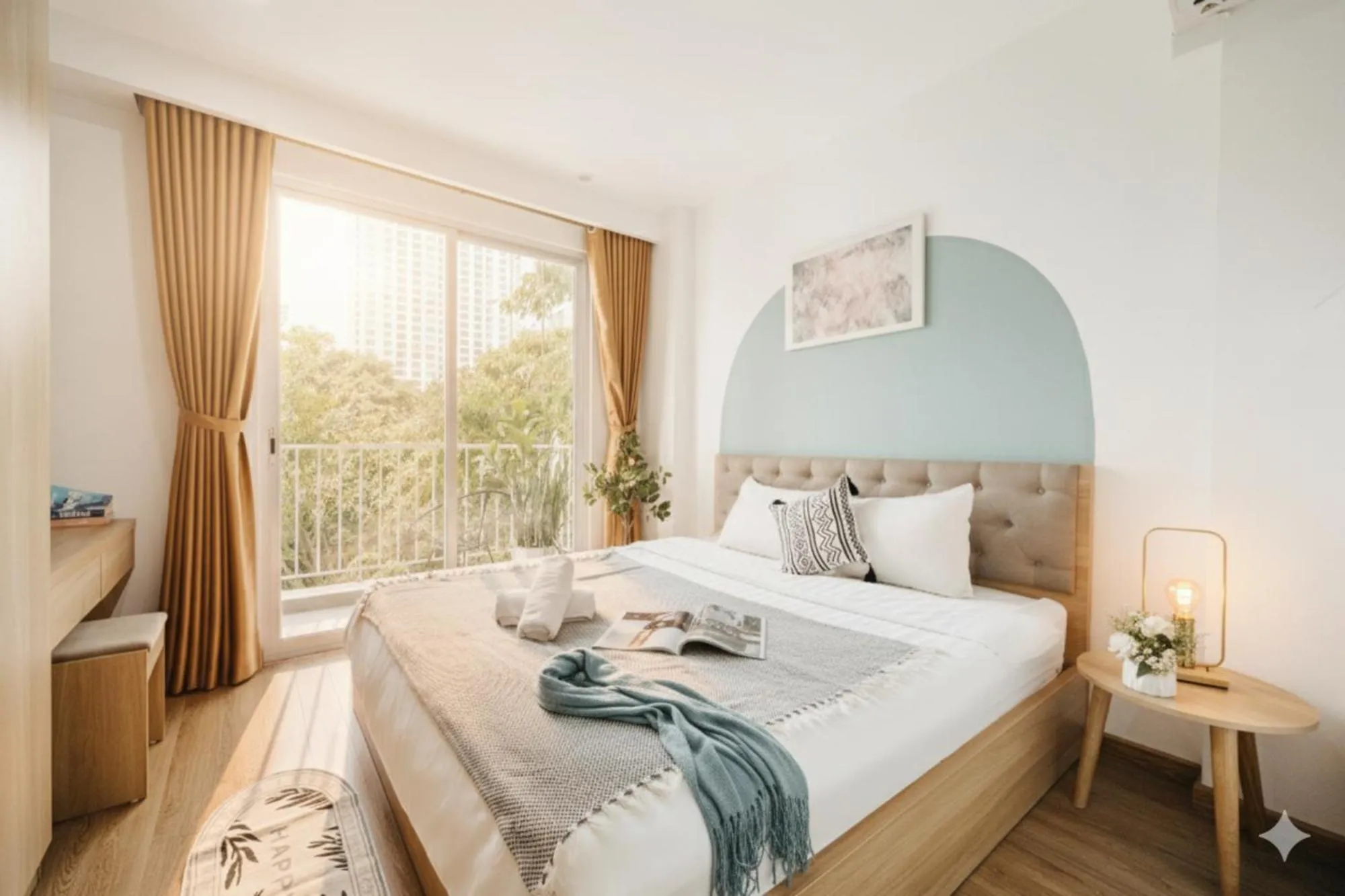 Bed in Label6 Studio West Lake