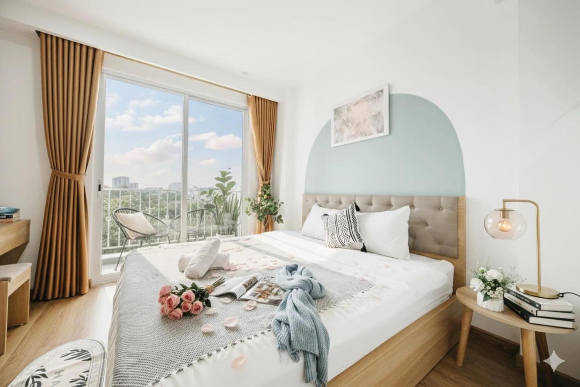 View (from property/room), Bed in Label6 Studio West Lake