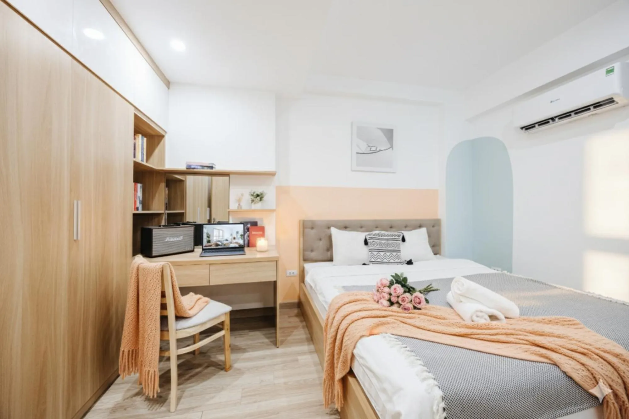 Bedroom, Bed in Label6 Studio West Lake