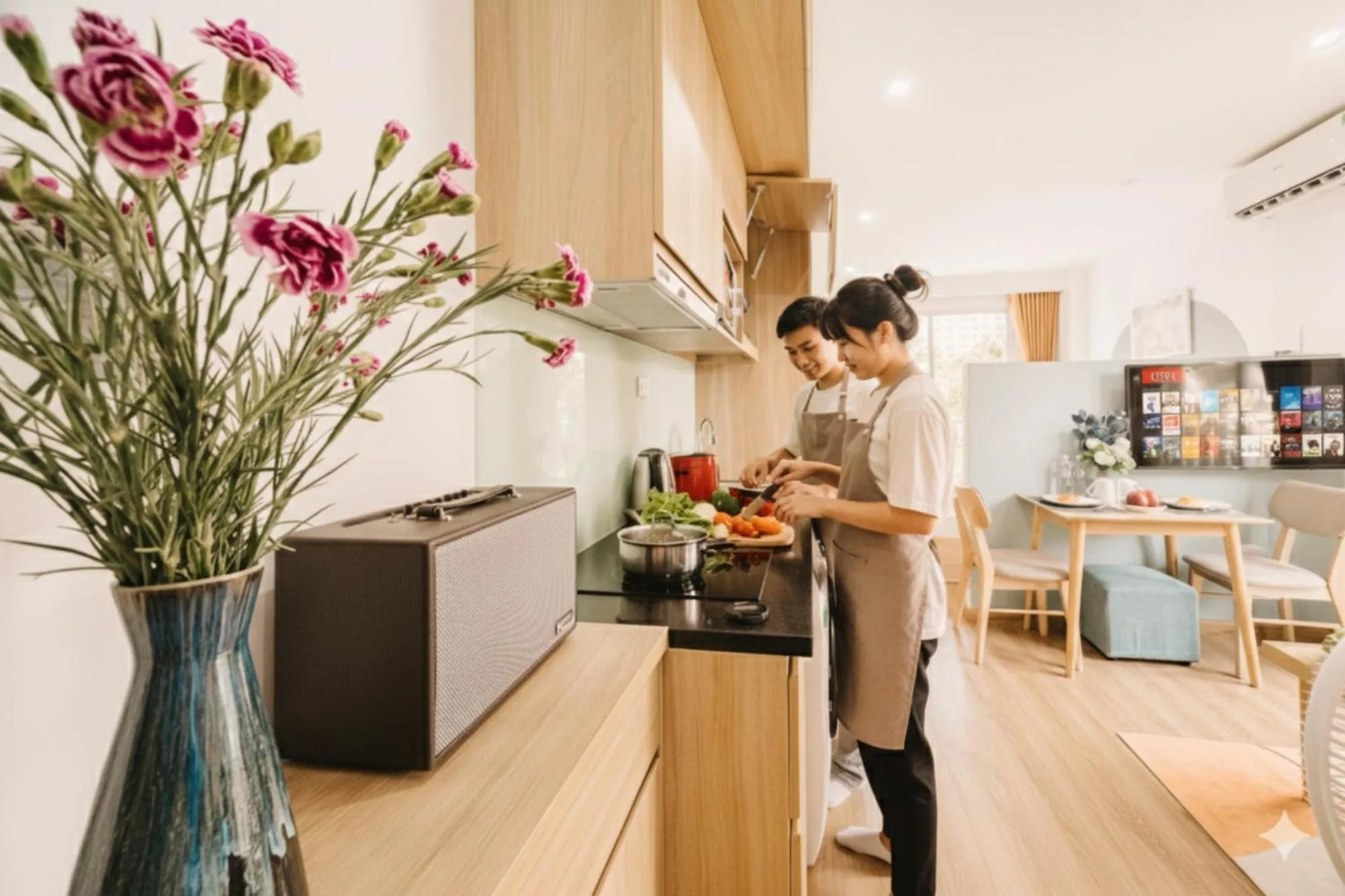 Kitchen or kitchenette in Label6 Studio West Lake