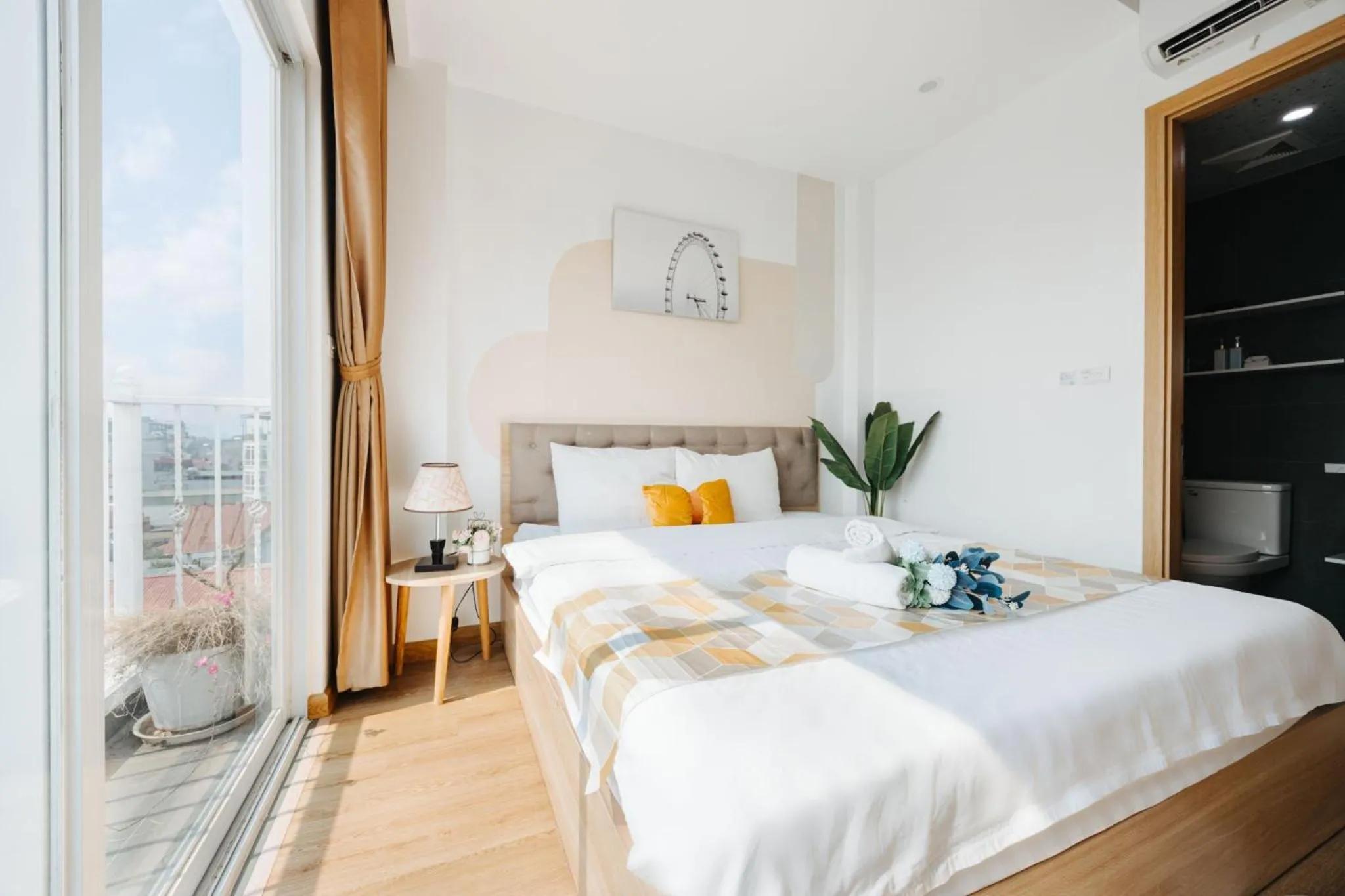 Bedroom, Bed in Label6 Studio West Lake