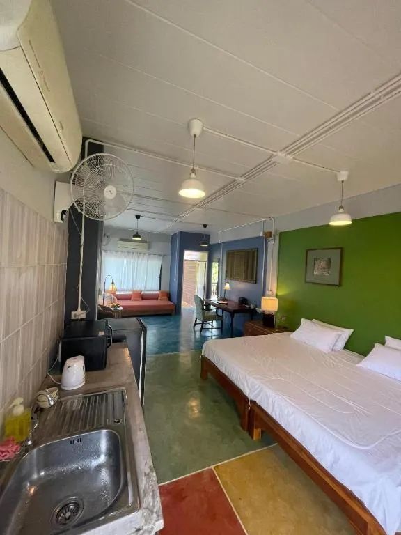 Bed in Golden Mango House