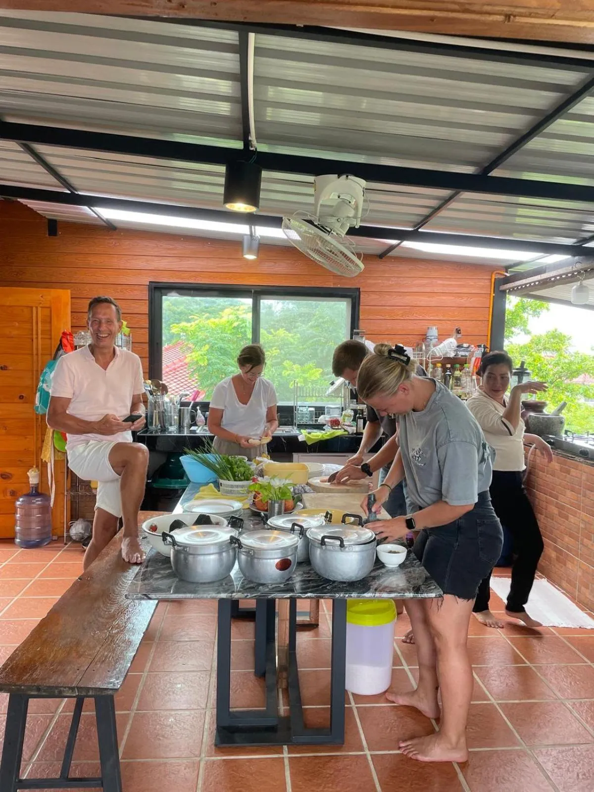 kitchen in Golden Mango House