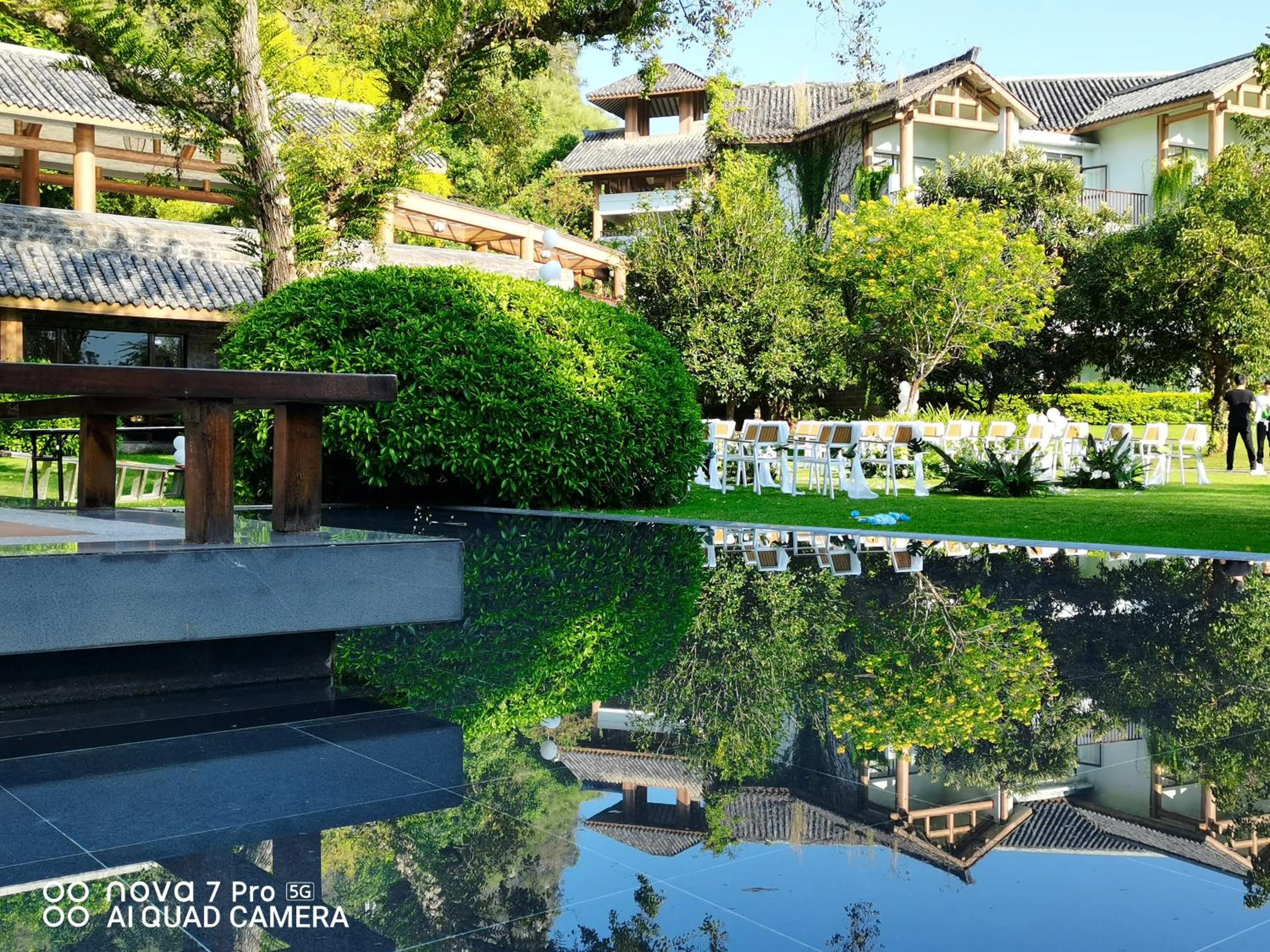 Garden view in Yangshuo Riverside Resorts Hotel