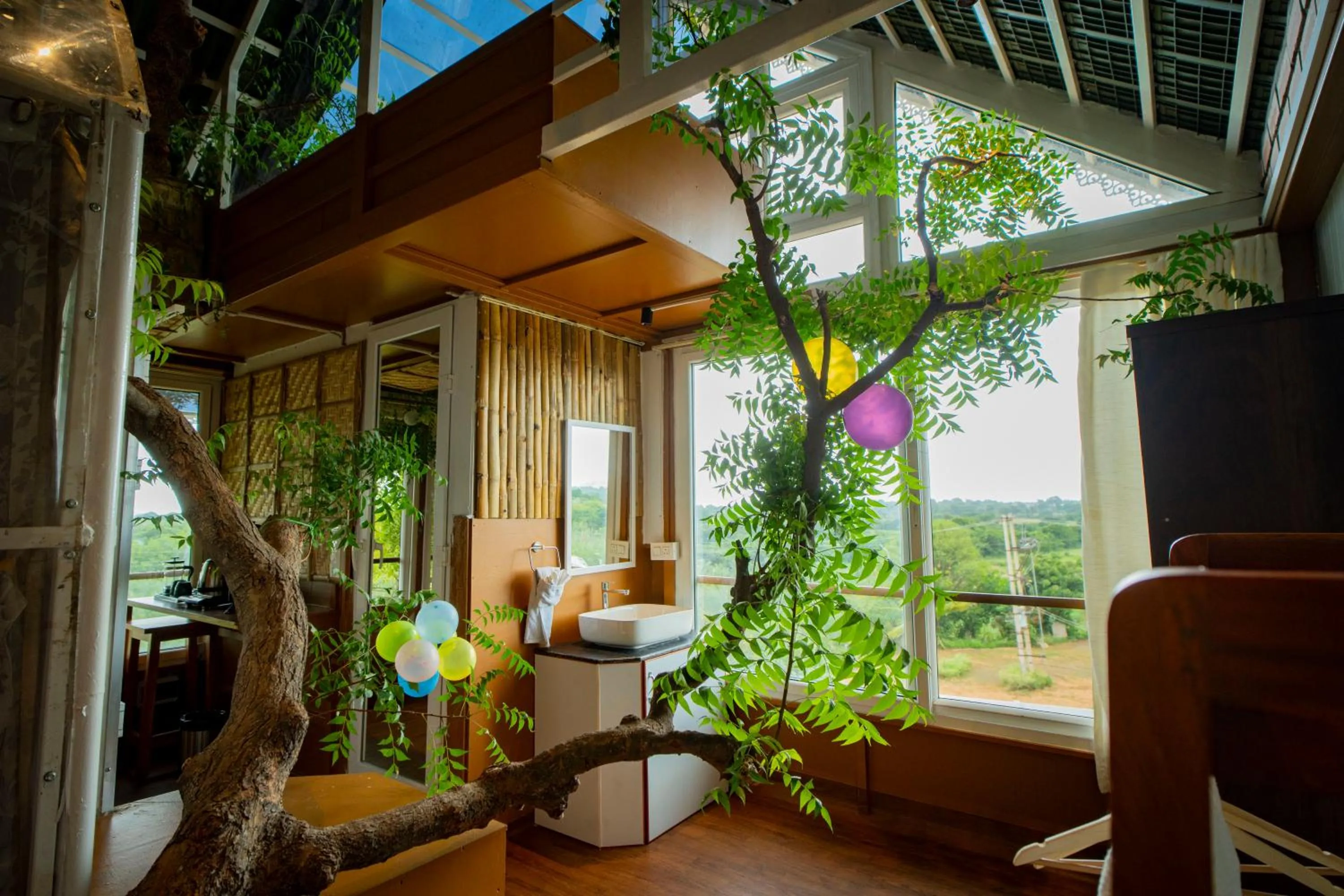 Living room in Habba Dates Villa Near Chikkaballapur