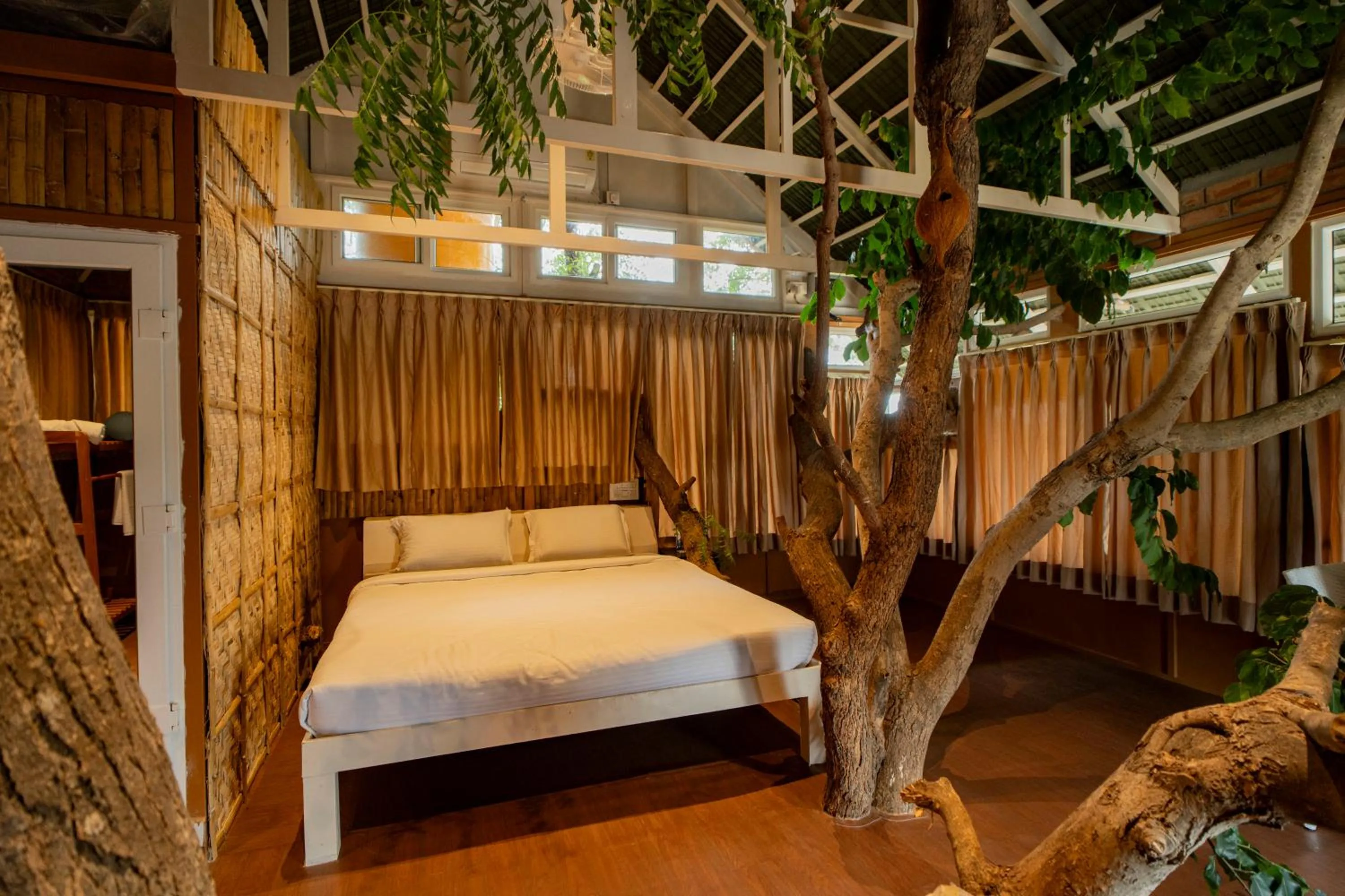 Photo of the whole room, Bed in Habba Dates Villa Near Chikkaballapur