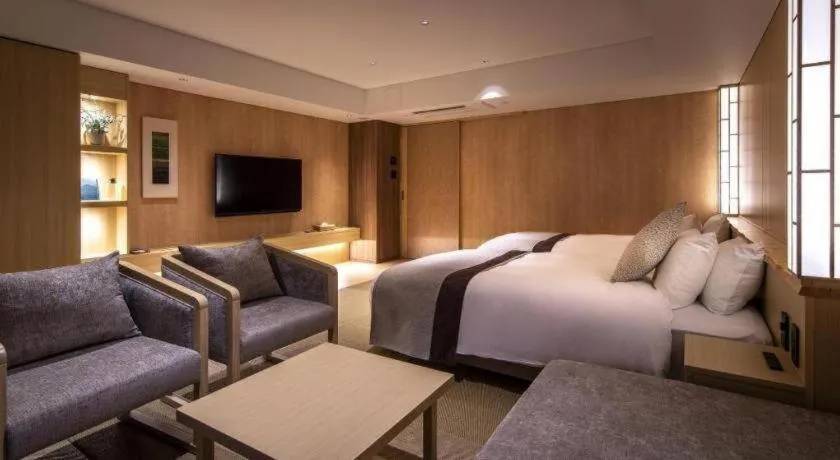 Bed in Ikenotaira Hotel