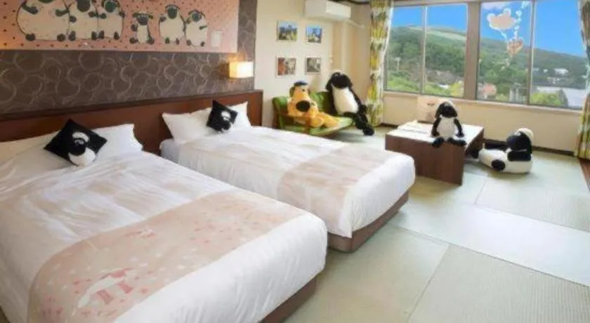 Bed in Ikenotaira Hotel