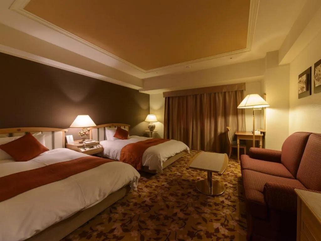 Bed in Miyazaki Kanko Hotel