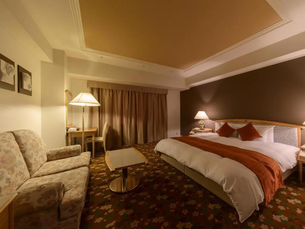 Bed in Miyazaki Kanko Hotel