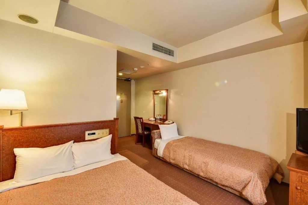 Bed in Hotel Ascent Fukuoka