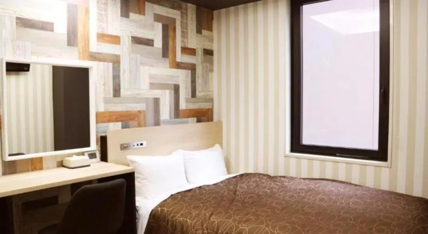 Bed in Hotel Ascent Fukuoka