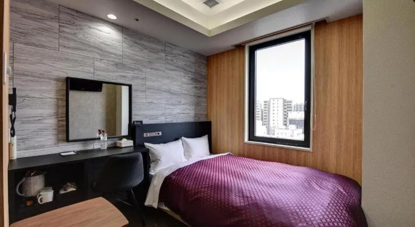 Bed in Hotel Ascent Fukuoka