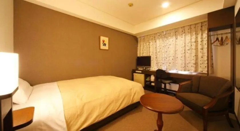 Bed in Hotel Park Side Hiroshima Peace Park