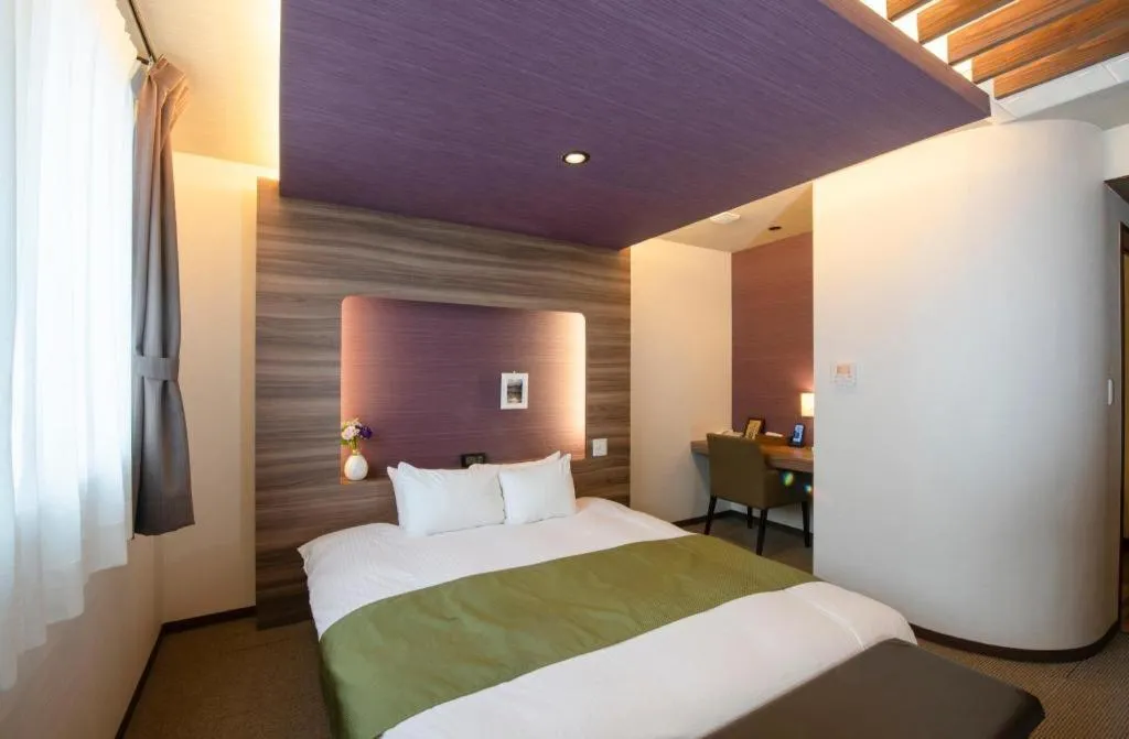 Bed in Hotel New Palace Aizuwakamatsu