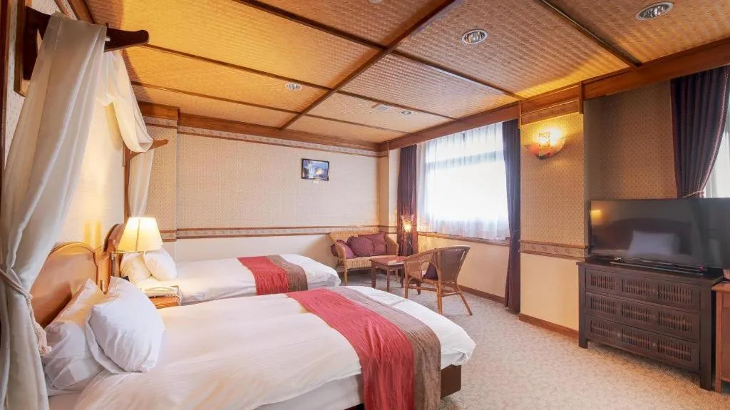 Bed in Hotel New Palace Aizuwakamatsu