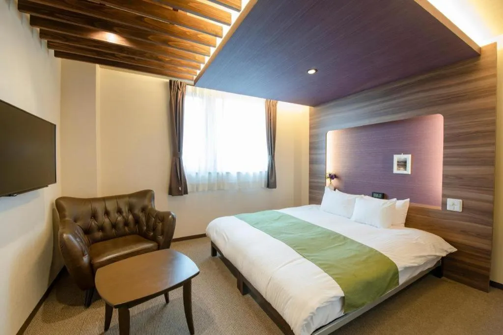 Bed in Hotel New Palace Aizuwakamatsu