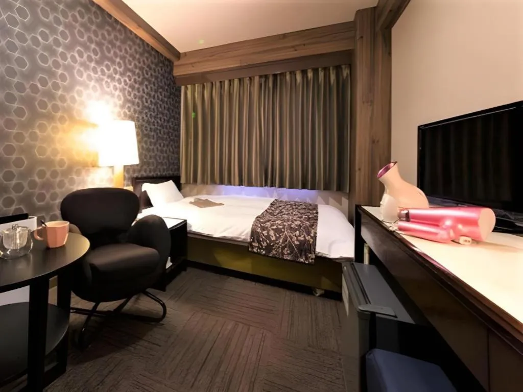 Bed in Hotel Anesis Seto-Ohashi