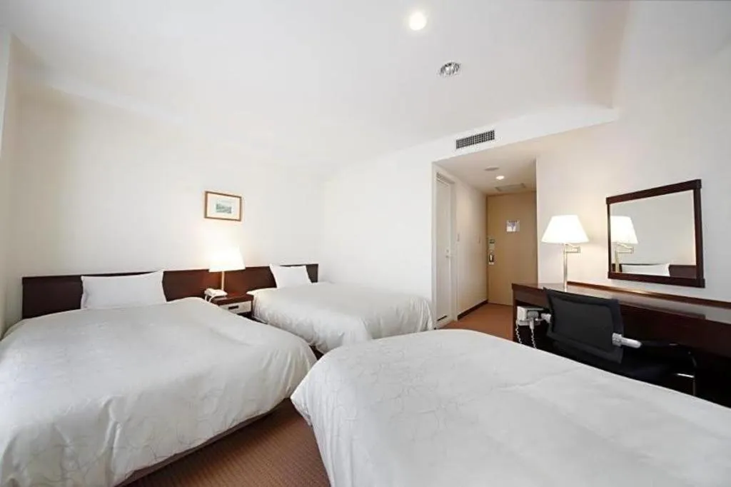 Bed in Sotetsu Fresa Inn Nagano eki Higashiguhci