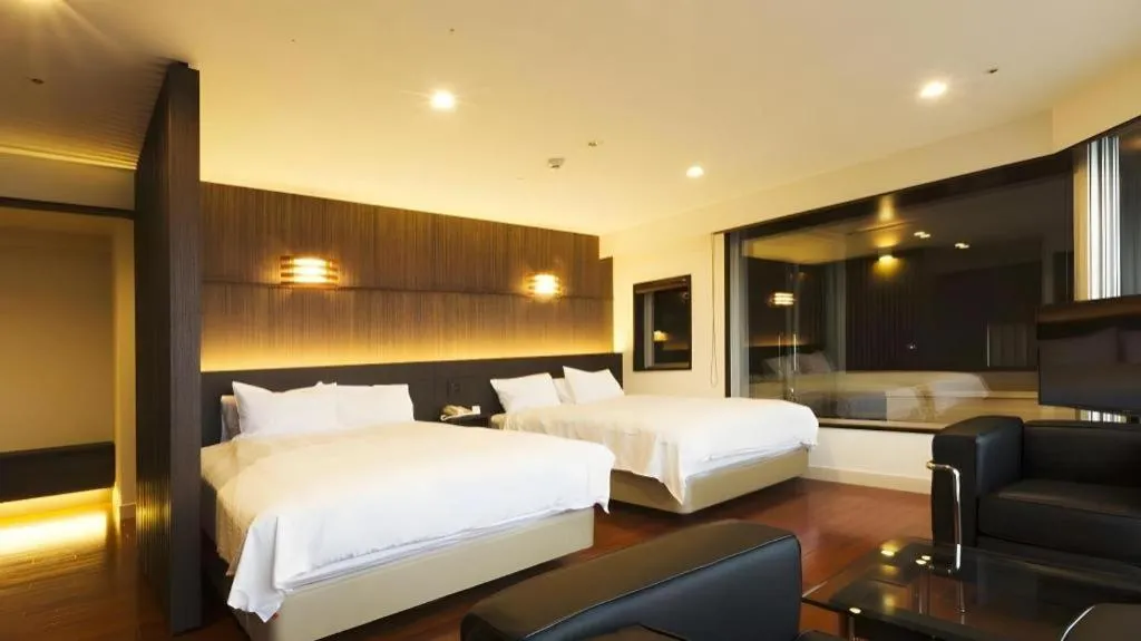 Bed in Kannawa Onsen Hotel Sansuikan