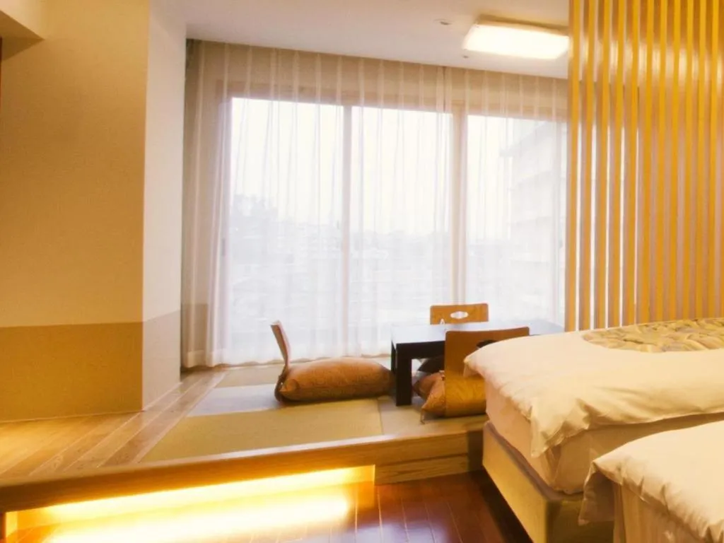 Bed in Kannawa Onsen Hotel Sansuikan