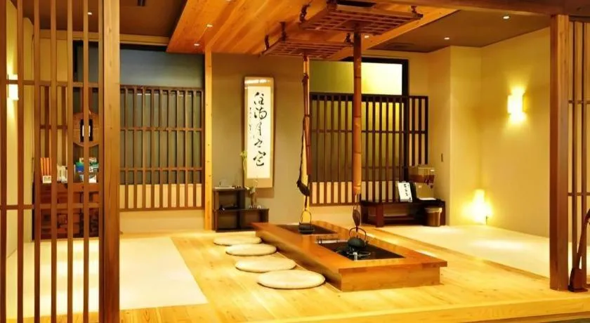 Bed in Hotel Obokekyo Mannaka