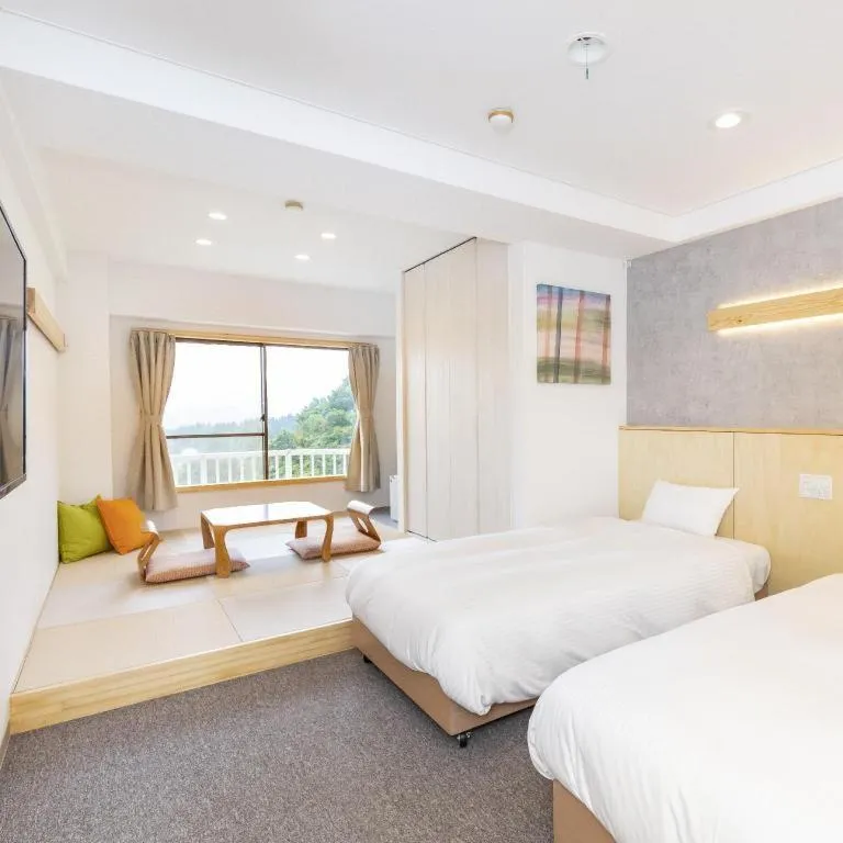 Bed in Muika Onsen Hotel