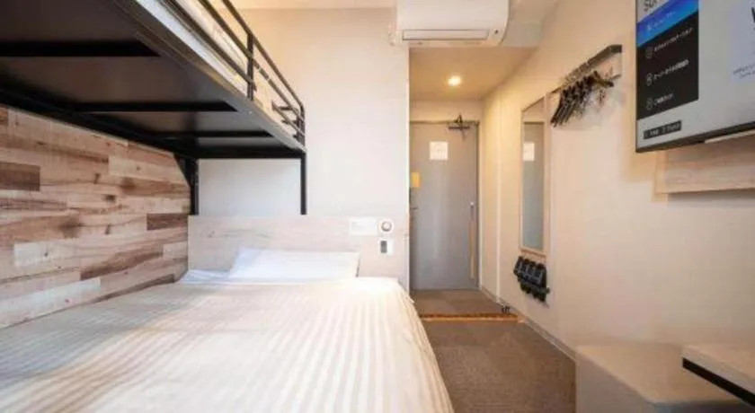Bed in Super Hotel Hakodate