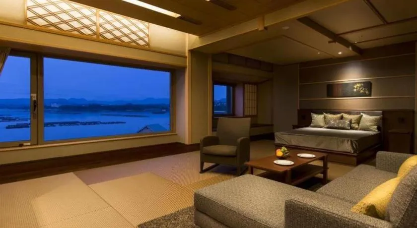 Bed in Hotel Kawakyu