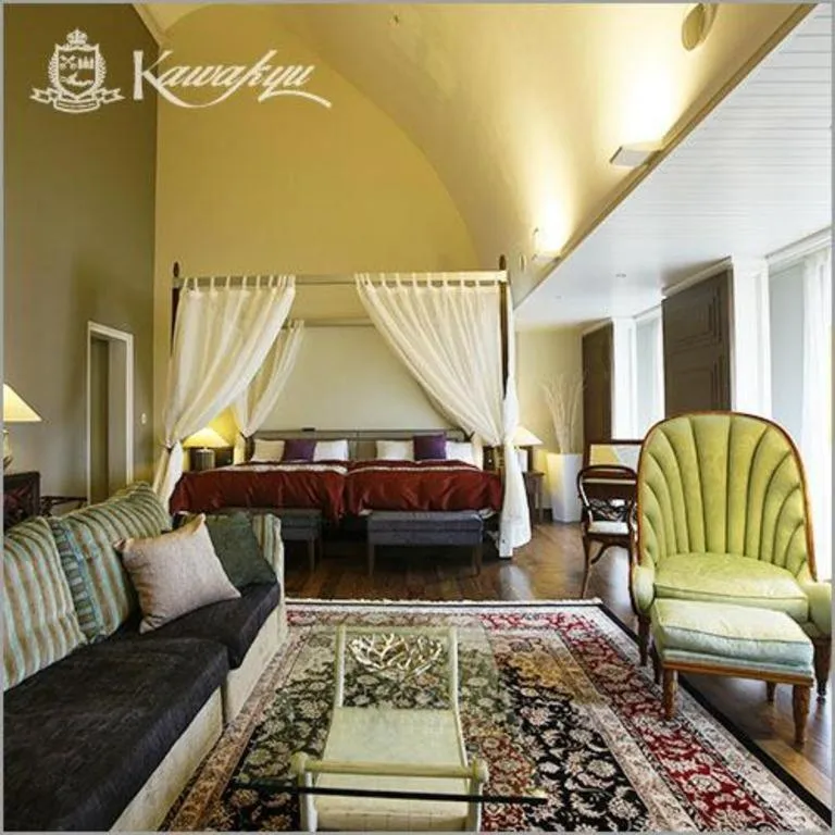 Bed in Hotel Kawakyu