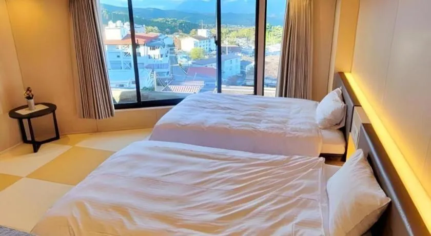 Bed in Hotel Matsumotoro