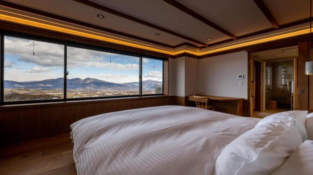 Bed in Hotel Matsumotoro