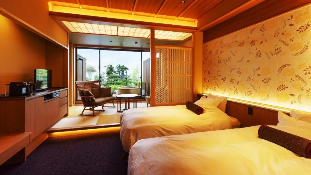 Bed in Shiratamano Yu Senkei