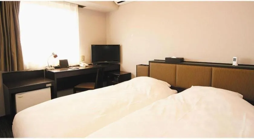 Bed in Green Hotel Yes Nagahama Minatokan